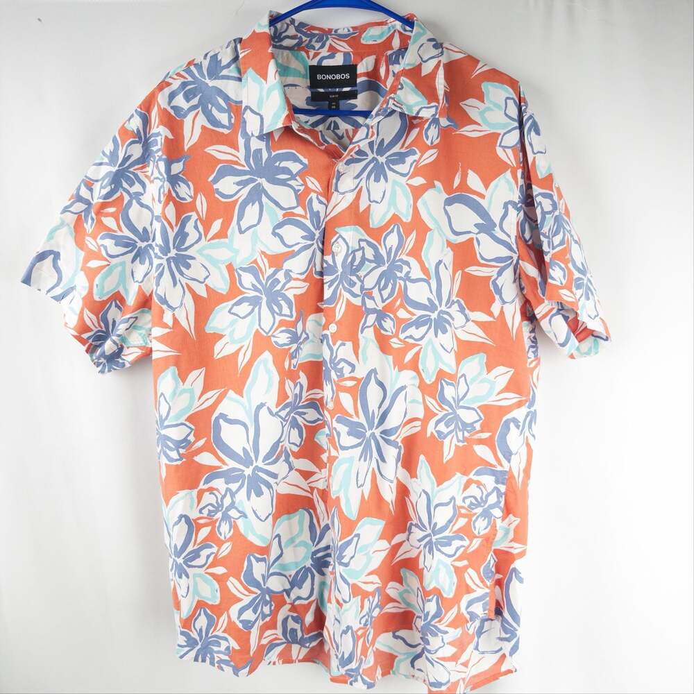 Bonobos Slim Fit Floral Short Sleeve Button-Down Shirt
